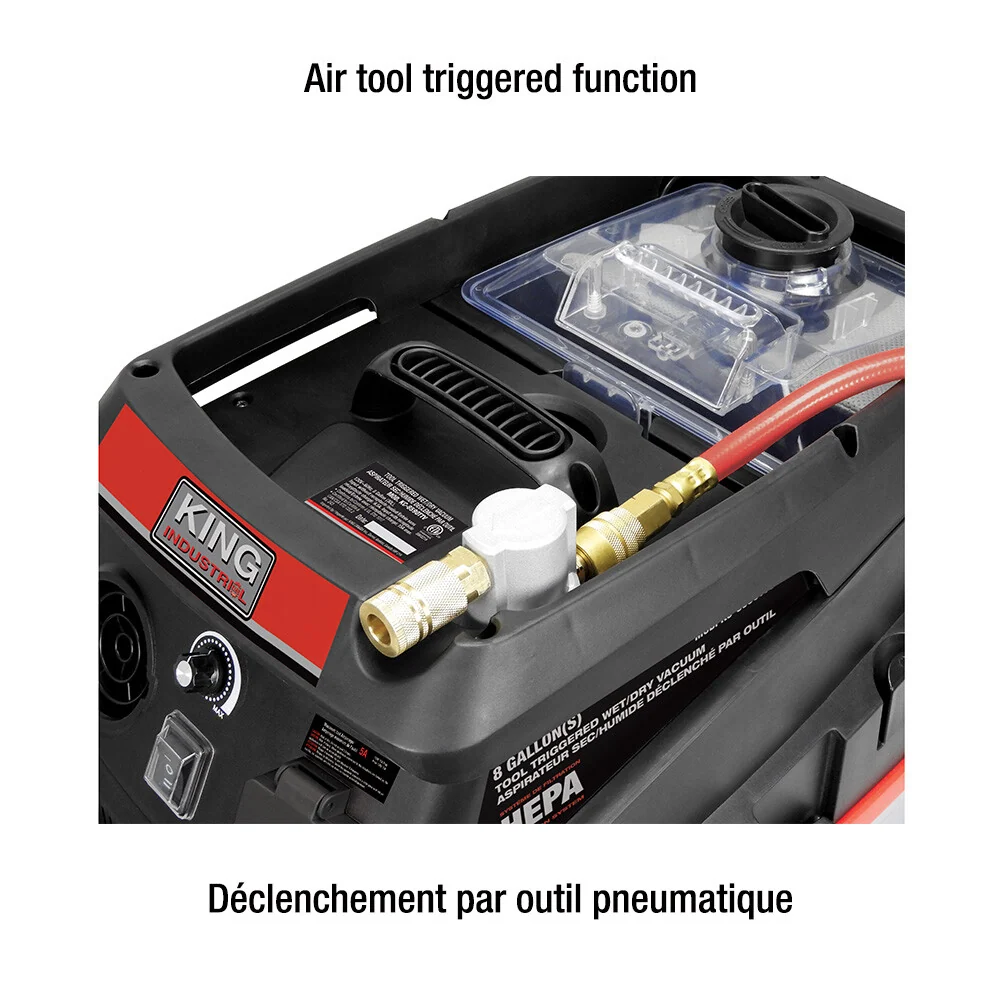 8 Gallon Tool Triggered Wet/Dry Vaccum No. KC-8590TTV