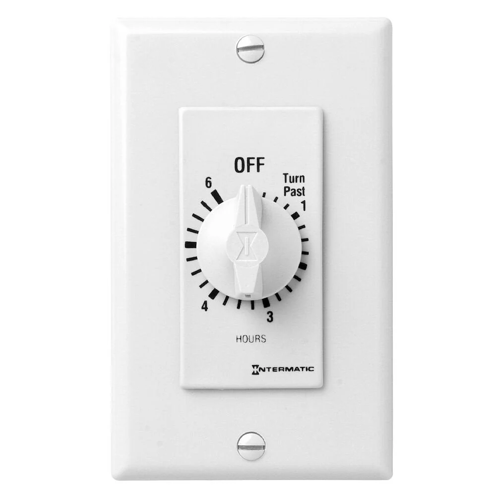 Intermatic - FD6HW - Spring Wound Countdown Timer, Decorator Style, Sneeuwwit