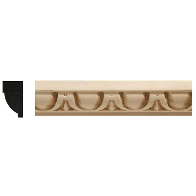Ornamental Mouldings 1- x 8-ft Ivoor Hardwood Unfinished Wood 681 Chair Rail Moulding