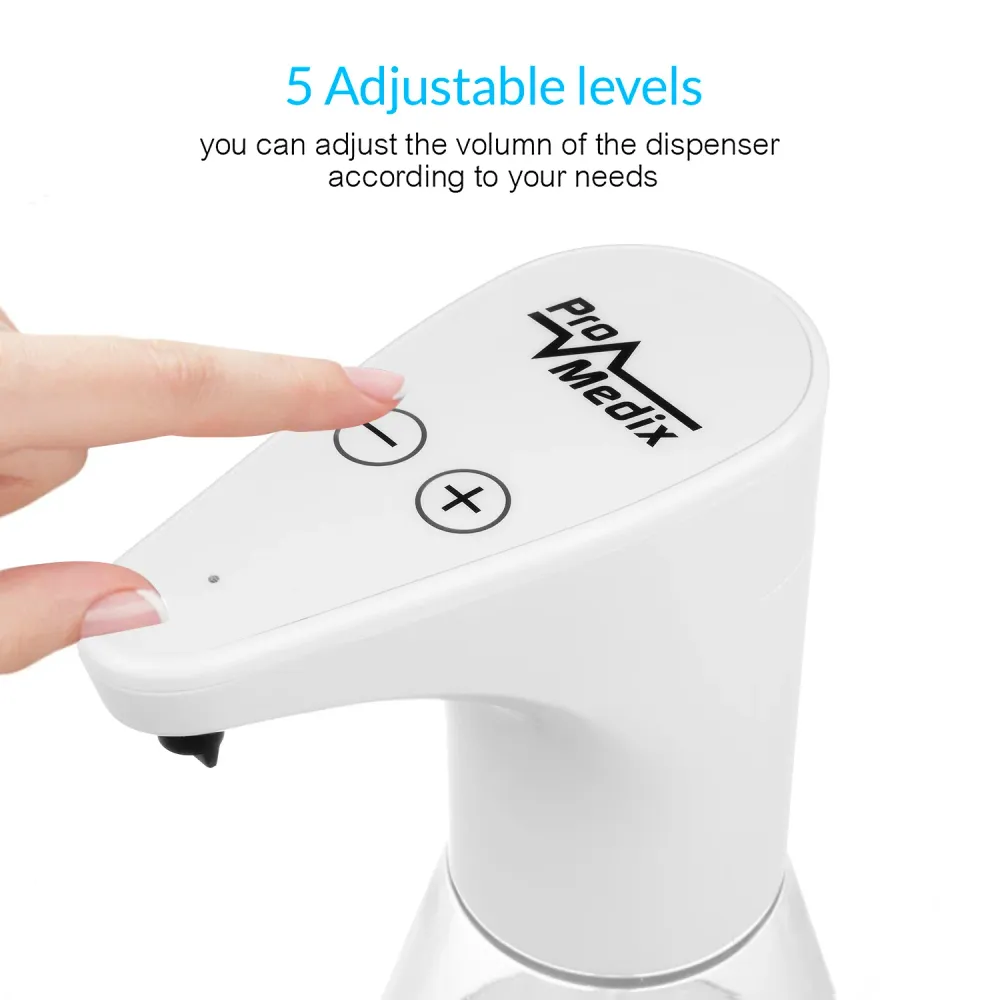 Promedix PR-530 Automatische zeepdispenser met infrarood bewegingssensor No-Touch gaat op batterijen 4xAA 480ml