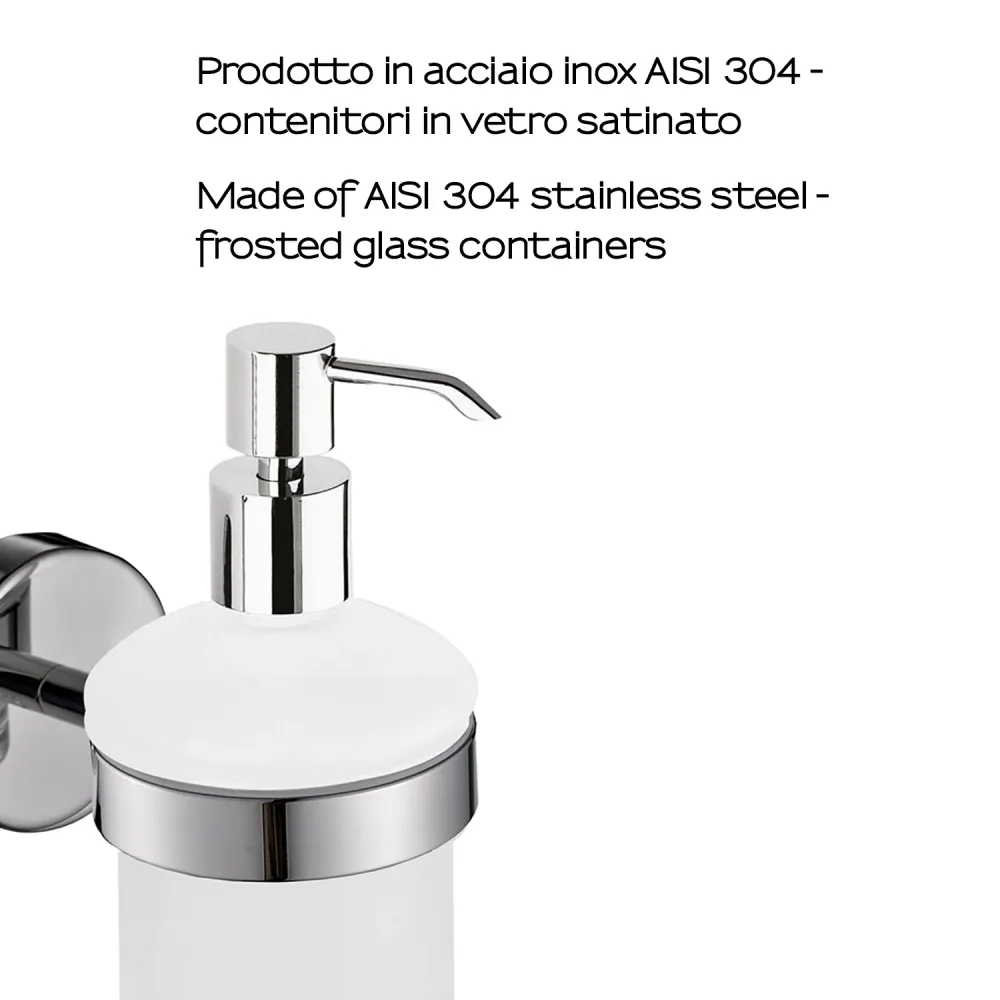 Soap dispenser AISI 304 roestvrij staal steel Gedy Project series - Polished