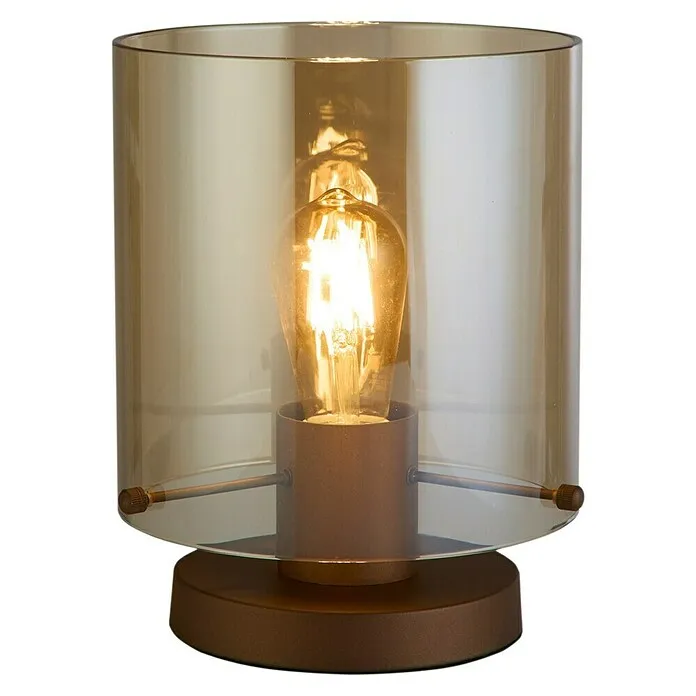 Searchlight Tafellamp Sweden - Mokka en Amber, Amber, E27