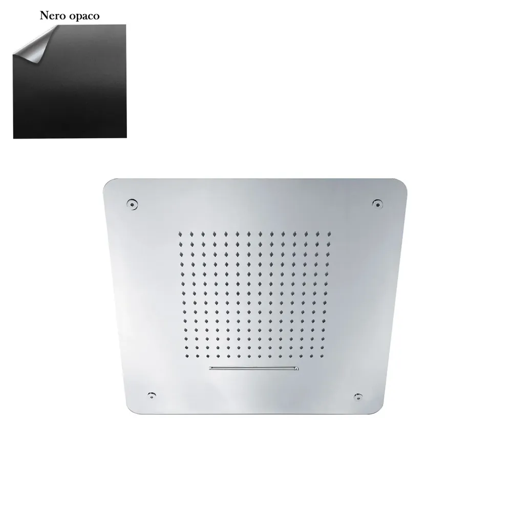 Cosmo 50cm showerhead steel anti-limescale and 2 ravenzwart jets