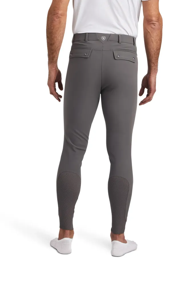 Men's Tri Factor Grip Knee Patch Breeches Paloma grey 22 Regular