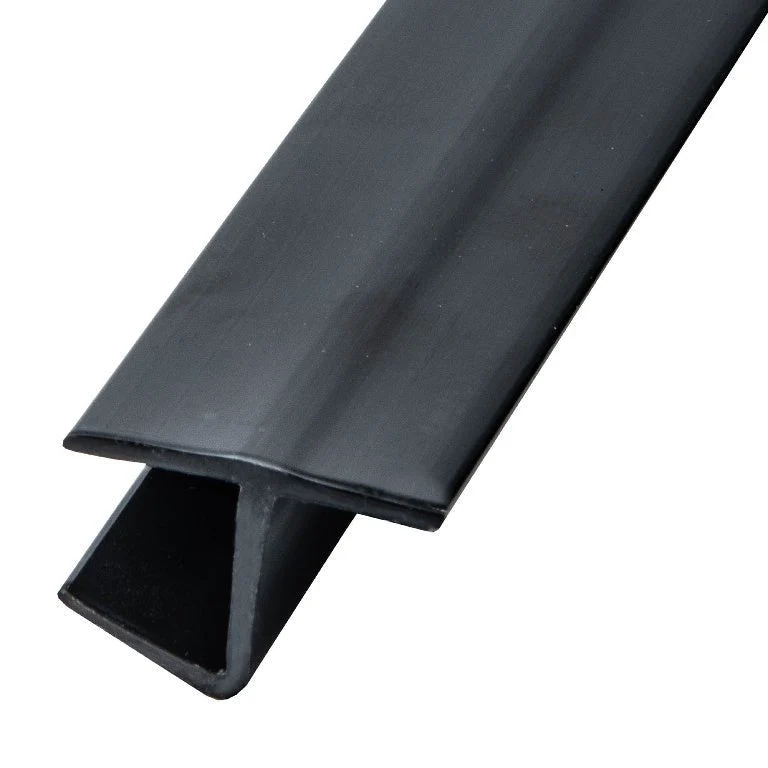 Swinging Shower Door Polycarbonate "h" Jamb 180 Degree Seal - 1/2" Width Koolzwart