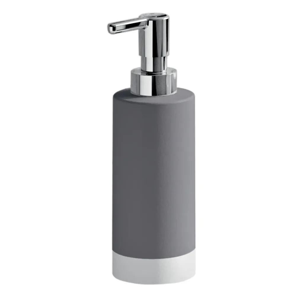 Ceramic soap dispenser chrome pump Gedy New Mizar series - Grauw