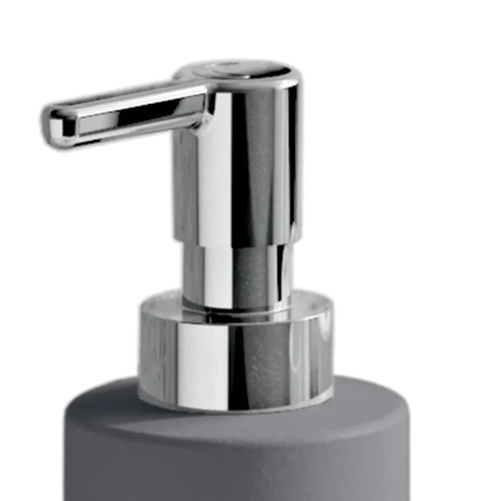 Ceramic soap dispenser chrome pump Gedy New Mizar series - Grauw