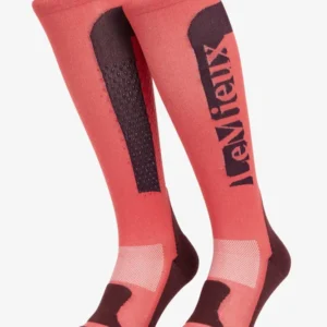 Socks Siliconen Grip Cranberry L