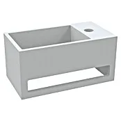 Best Design Fontein Mona - b x l: 33 x 18 cm, Kraangat: Rechts, Wit Drukbestendig