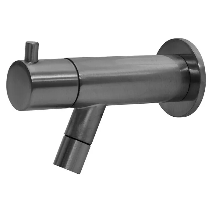 Best Design Wand fonteinkraan Spador Moya - Gunmetal, Mat 2-Stuks Set