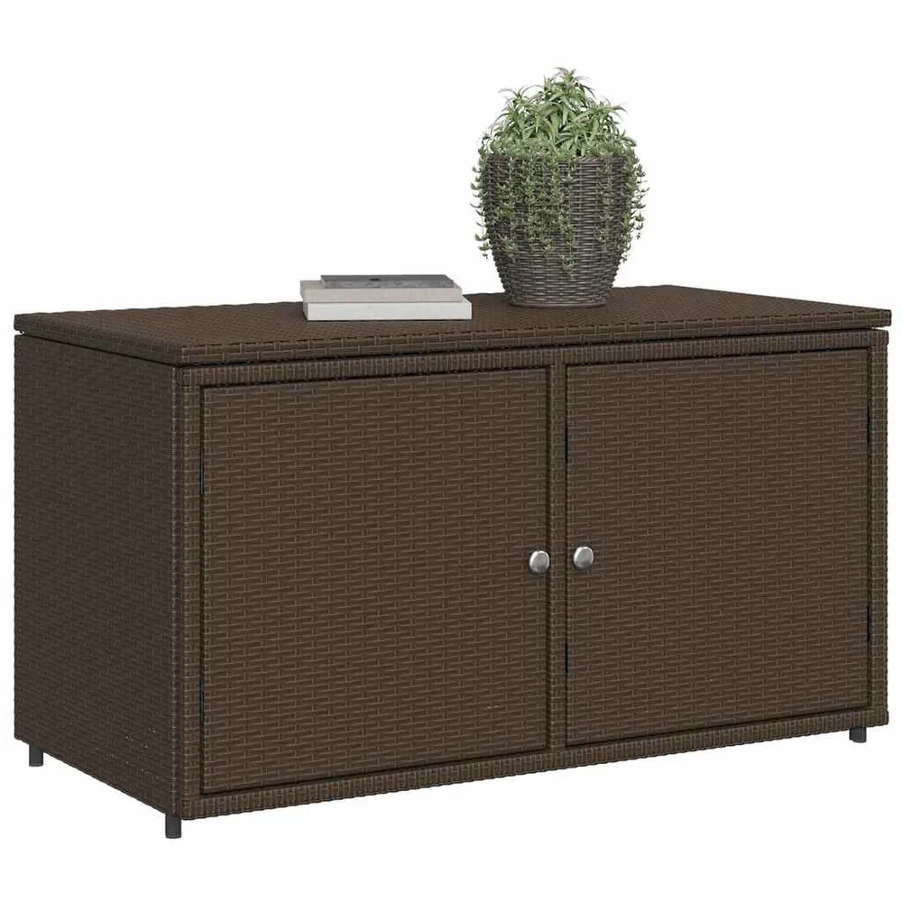 Digitale sleuf Tuinkast 110x55x60,5 cm poly rattan bruin
