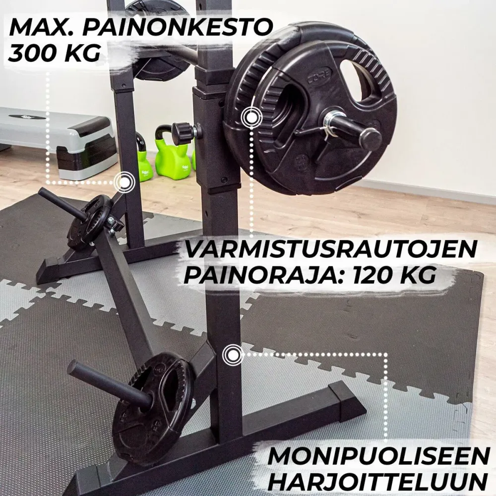Nordcore Half Rack Squat Rack Core 107X60X150 cm, zwart