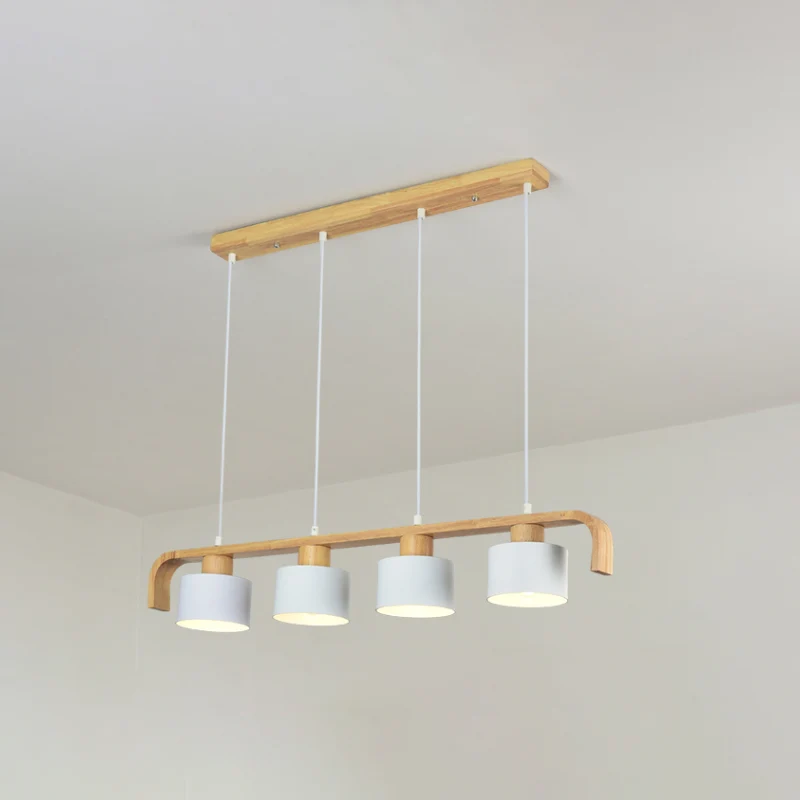 Metal Drum Shade Island Light 3/4 Heads Nordic Simple Kroonluchter Helder voor Eetkamer Keuken