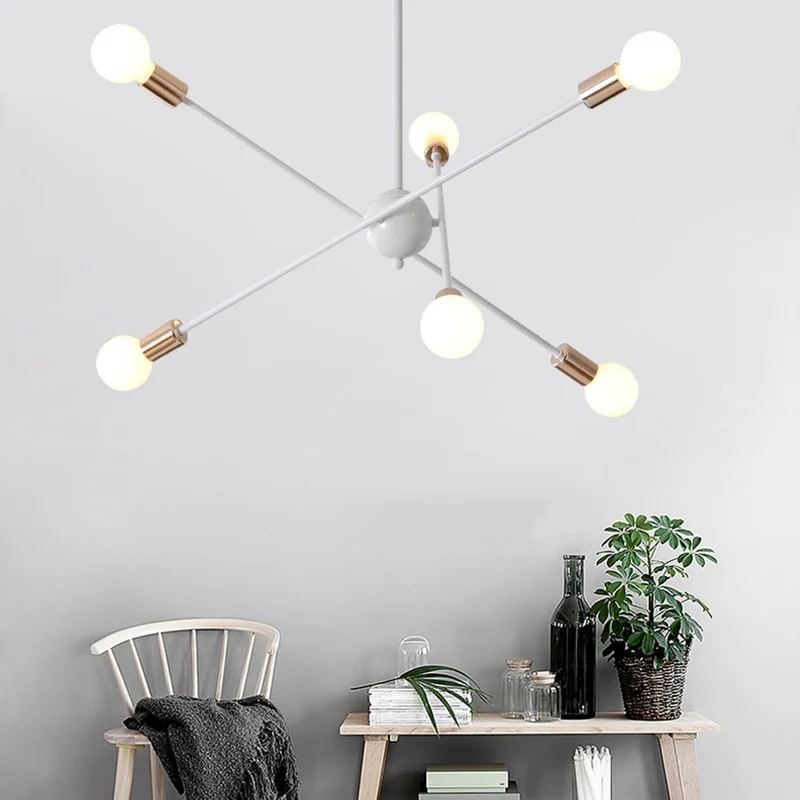 Metalen Line Spark kroonluchter eigentijdse hanglamp voor keuken eetkamer voor Plafondhoogte 2.4m+