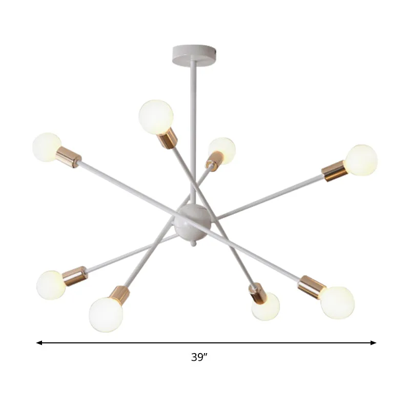 Metalen Line Spark kroonluchter eigentijdse hanglamp voor keuken eetkamer voor Plafondhoogte 2.4m+