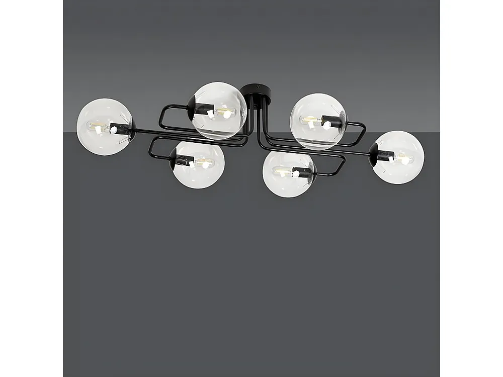 Plafonnier Brendi, Noir, 93x32x50 cm, EPIKASA voor Keuken