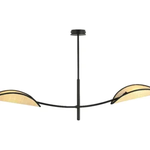 Plafonnier Lotus, Marron, 103x60x11 cm, EPIKASA met Lange Kabel