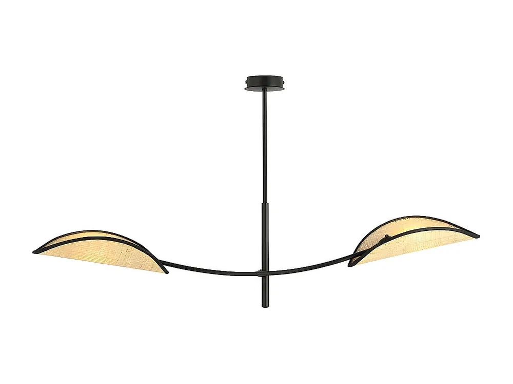 Plafonnier Lotus, Marron, 103x60x11 cm, EPIKASA met Lange Kabel