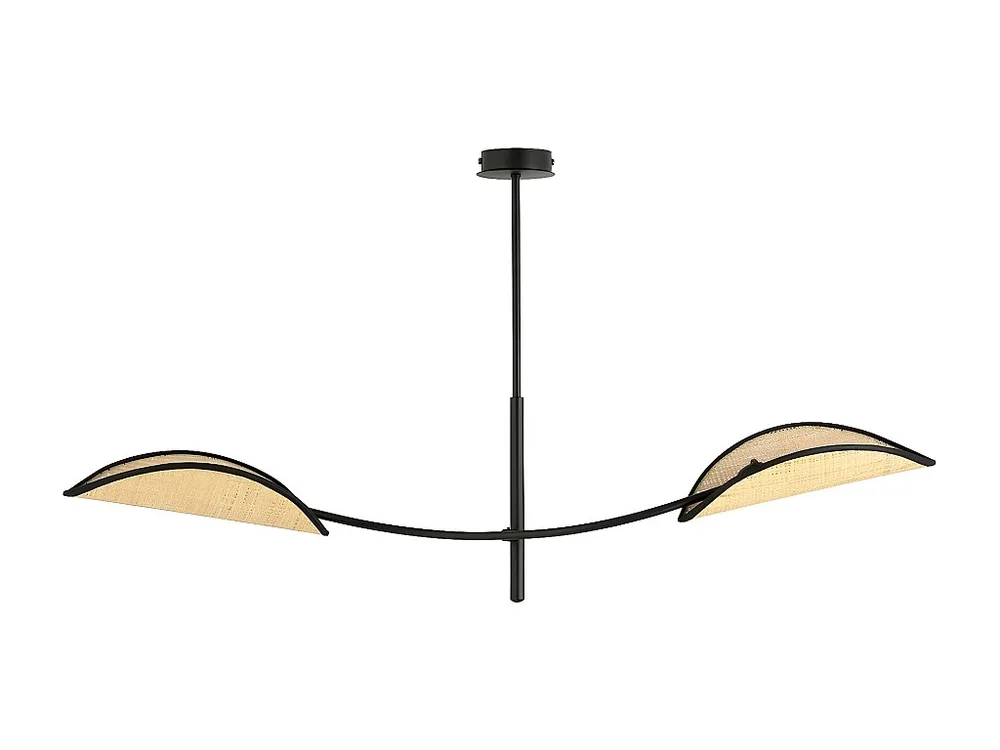 Plafonnier Lotus, Marron, 103x60x11 cm, EPIKASA met Lange Kabel