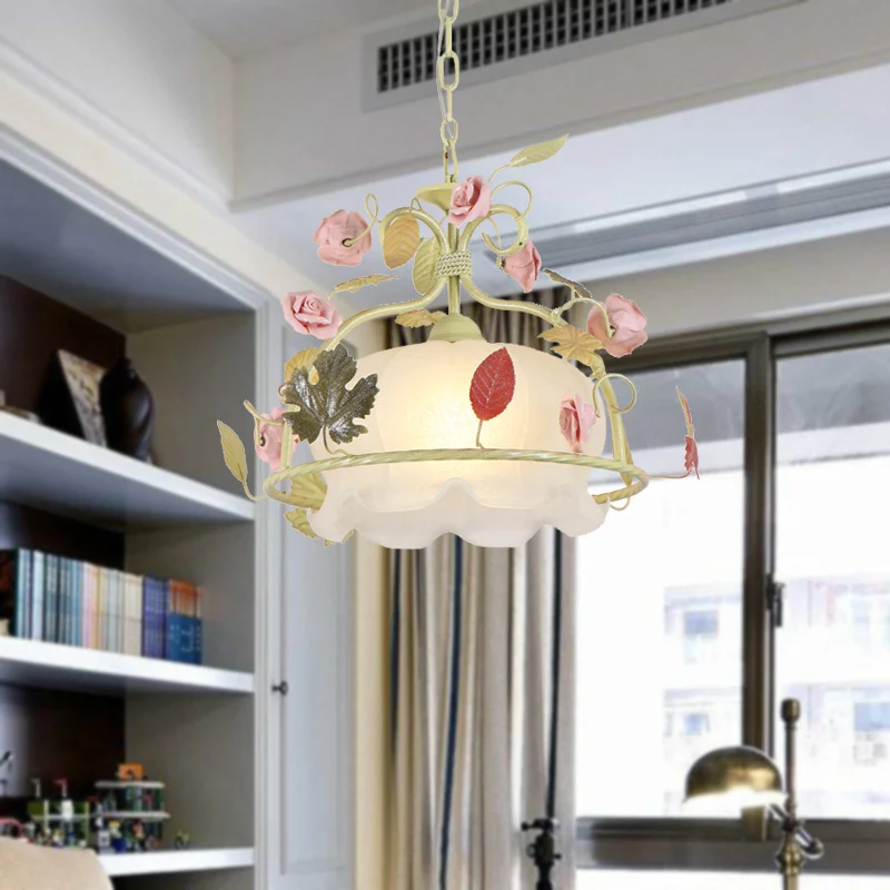 Platteland Sint-Jacobskroonluchter Lichtpunt 3 Lampen Opaalglas LED Druppelhanger wit/groen voor woonkamer Zwarte Afwerking
