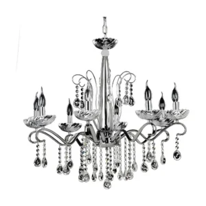 Premium LED Alessa Hanglamp, Chroom, 81x81x128 cm, EPIKASA