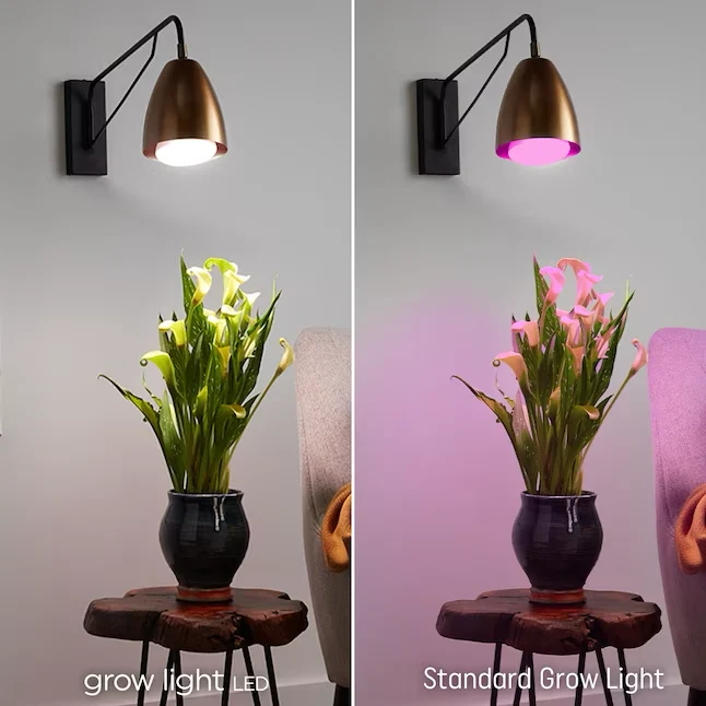 GE Grow: Seeds and Greens 9-Watt EQ BR30 Balanced Spectrum Medium Base (e-26) LED Light Bulb met G6.35 Fitting