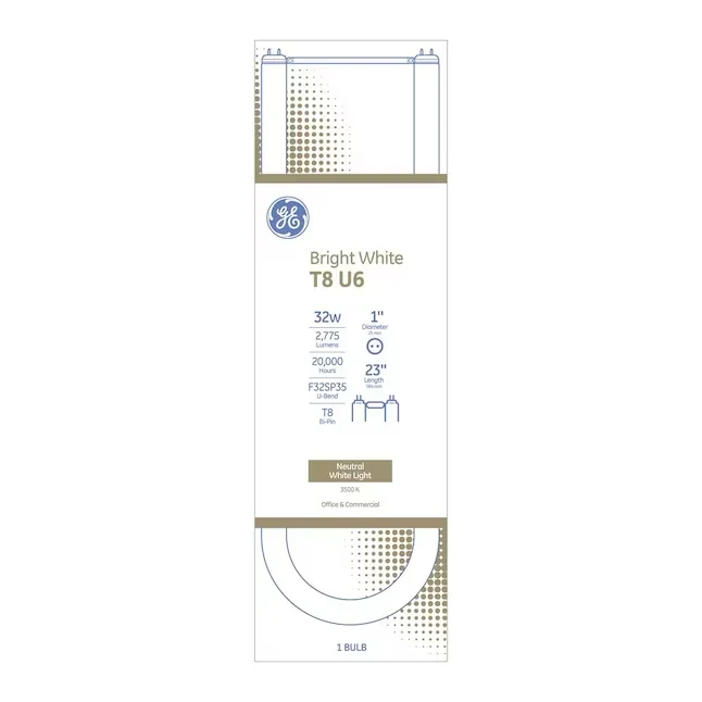 GE LFL UBend 32-Watt EQ T8 Briljant White Medium Bi-pin (t8) Fluorescent Light Bulb