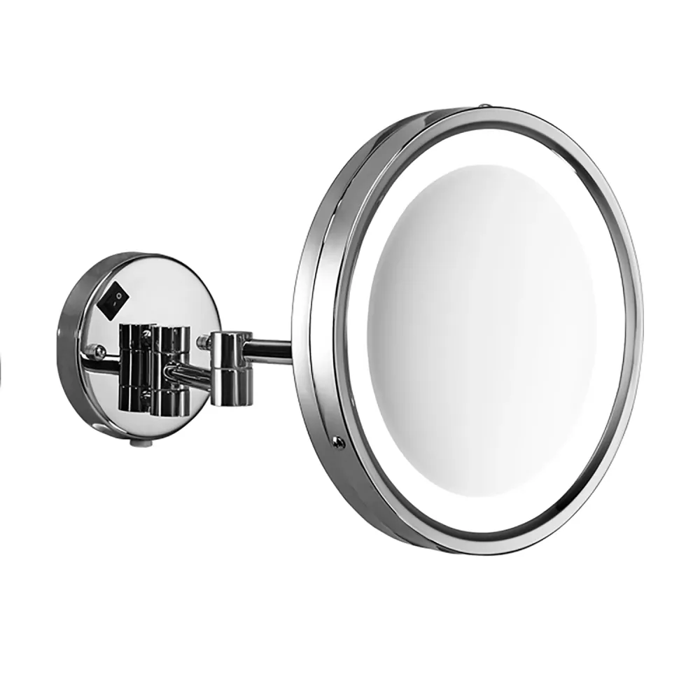 Vincent 5X wandbevestigd magnifying mirror LED light - Chrome (Krypton Gas)