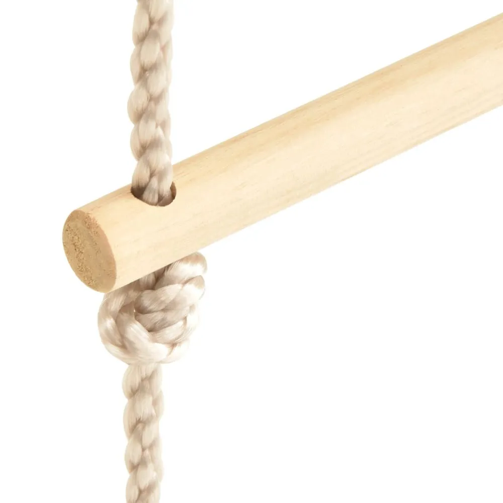 Extra Zware Touwladder 30x168 cm massief hout en PE