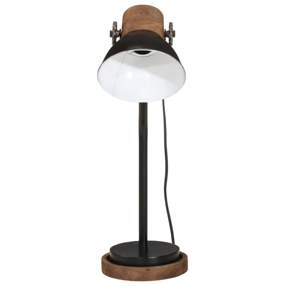 Bureaulamp 25 W E27 18x18x60 cm zwart