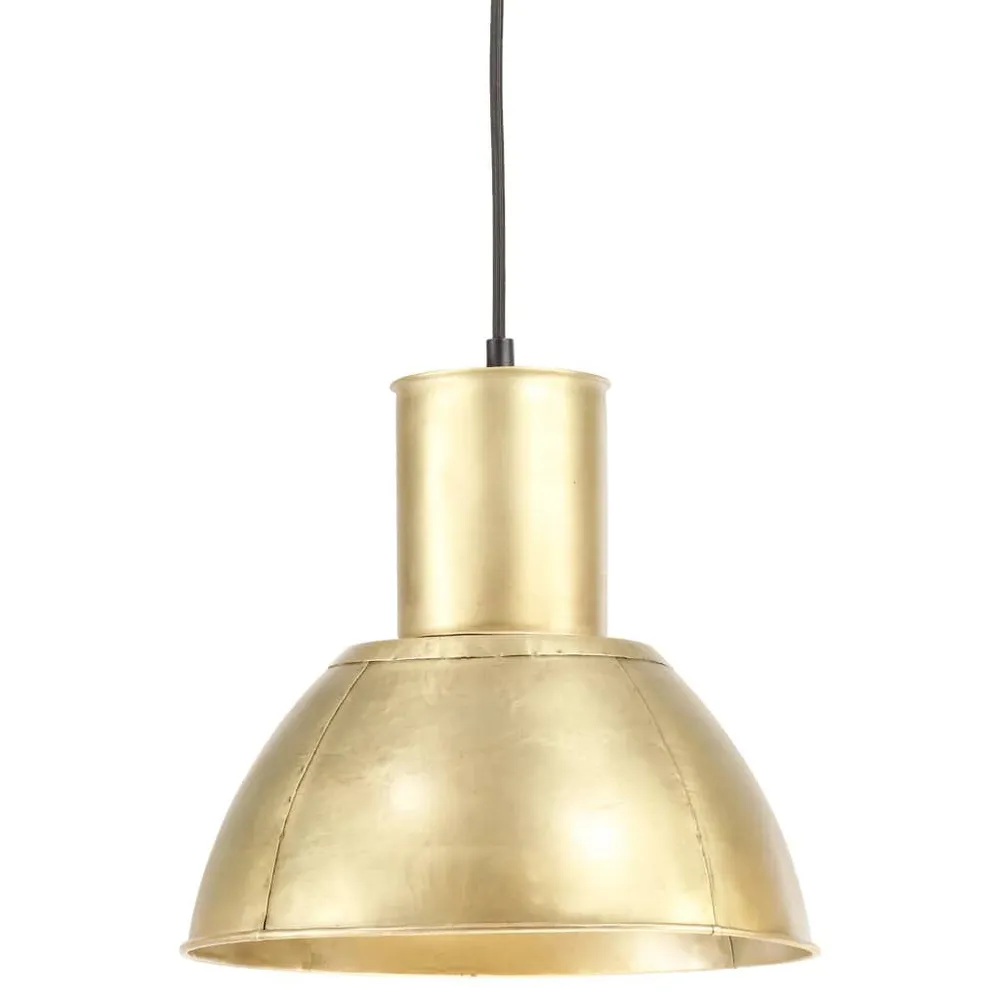 Hanglamp rond 25 W E27 28,5 cm messingkleurig