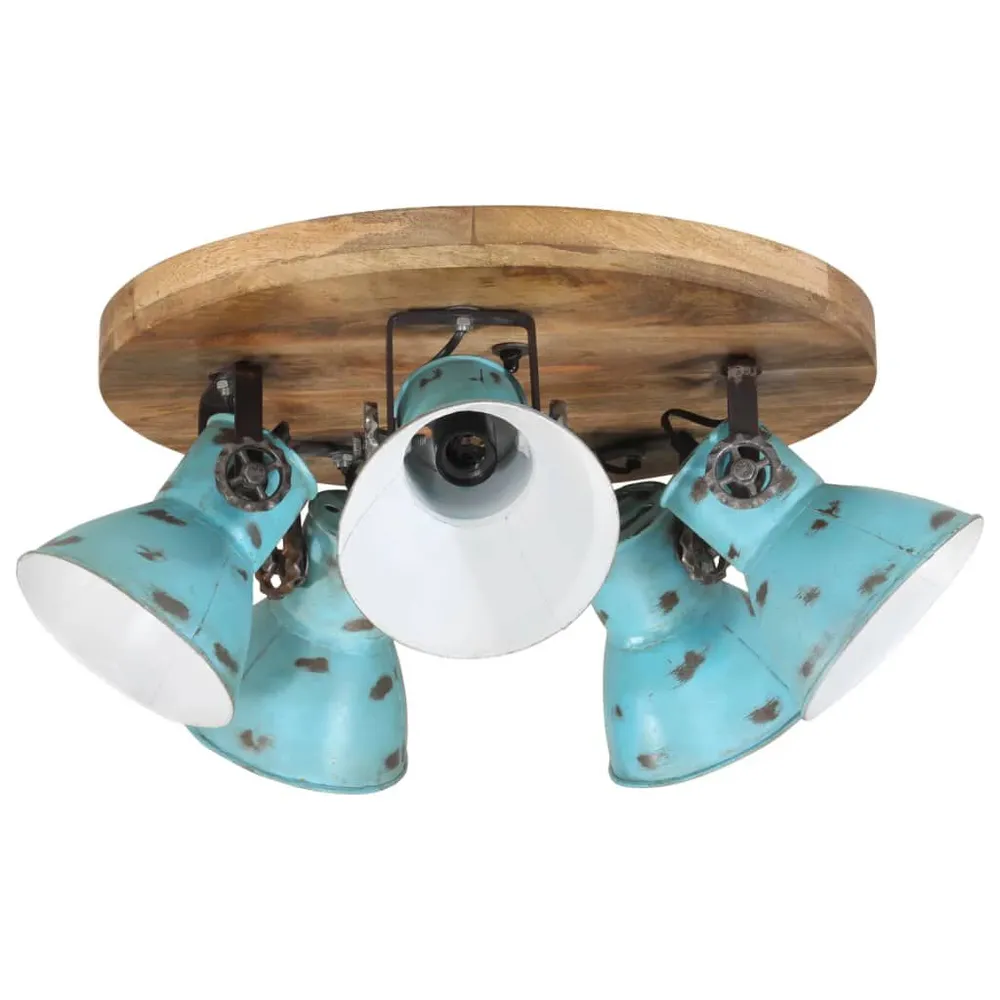 Plafondlamp 25 W E27 50x50x25 cm verweerd blauw