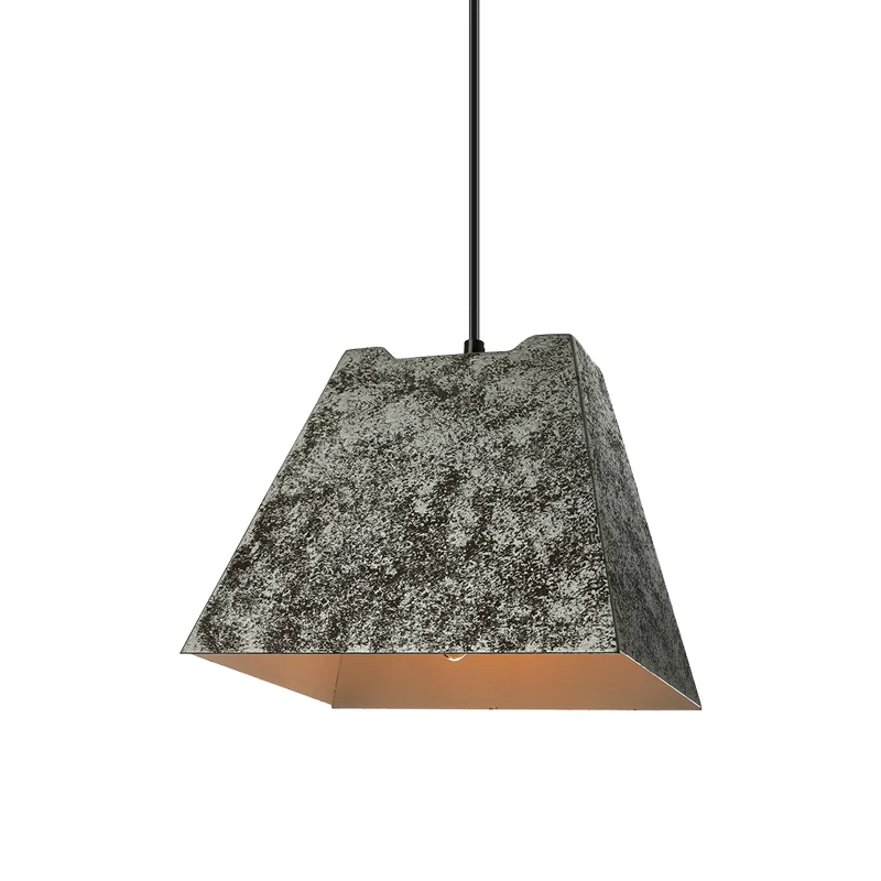 IP44 Waterdichte Square/Trapezoid/Set 4 Metal Pendant Light Antique Style 1 Light Restaurant Hanging Lamp Adjustable Cord...