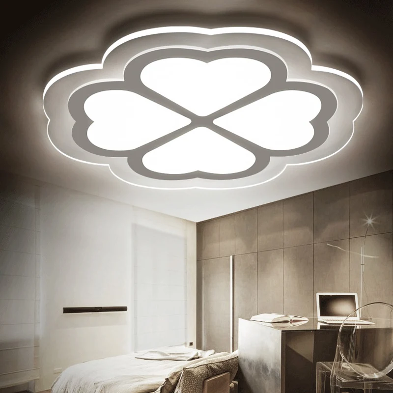 Professionele Kwaliteit Loving Heart Petal Flush plafondlamp Romantische acryl LED-plafondlamp wit voor verpleegkamer