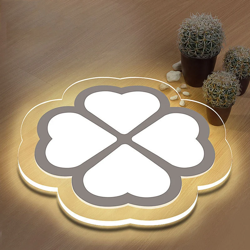Professionele Kwaliteit Loving Heart Petal Flush plafondlamp Romantische acryl LED-plafondlamp wit voor verpleegkamer