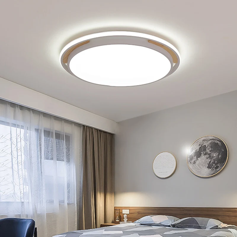 Square/Round Van metaal Flush Lighting Contemporary Grey/White LED Close to Ceiling Lamp Fixture White/Warm Light, 14"/18"...