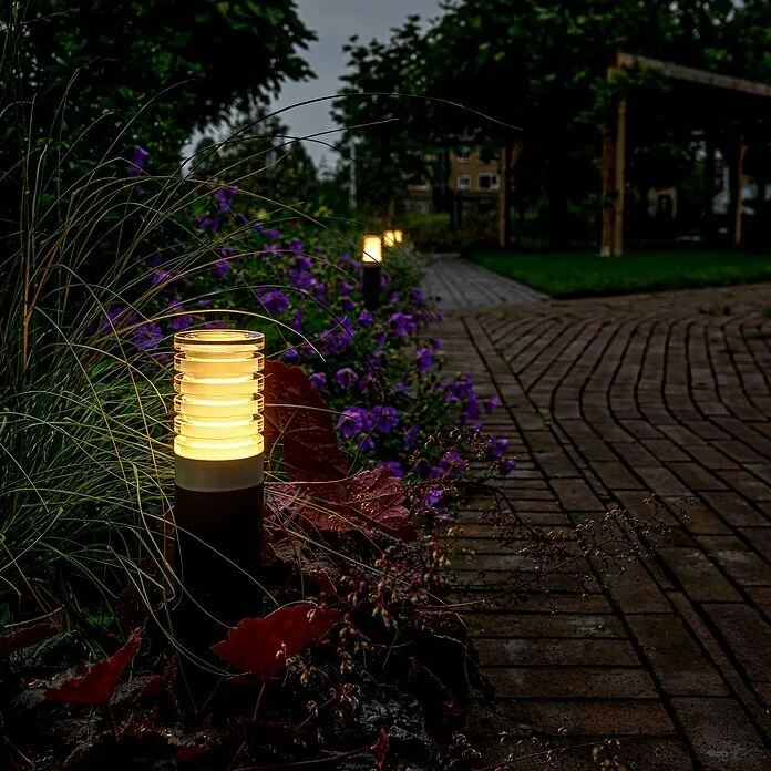 Garden Lights Sokkellamp voor buiten Arco - 5 W, Zwart, 65 x 65 x 405 mm