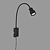 Briloner Wandlamp, rond Tusi - 5 W, l x b x h: 69 x 6 x 5,8 cm, Zwart, Gastvrij wit