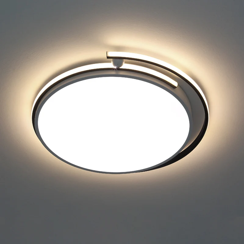 LED-ganginbouwlamp, minimalistische witte inbouwlamp met ronde acrylkap, 13"/18"/22,5" W inclusief batterijen