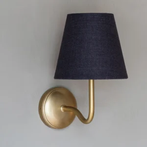 Oplaadbare LED Malvern Medium Wandlamp Basaltgrijs - Antiek Messing