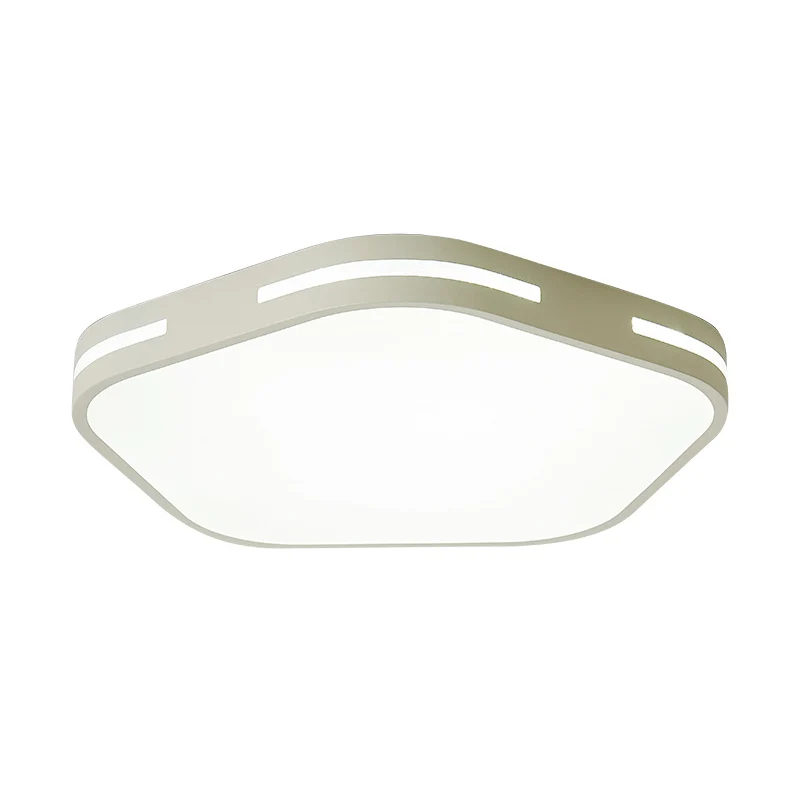 Professionele Waterdichte Bedroom LED Flush Ceiling Light Black/White Flush Mount Lamp Pentagram Plexiglas Shade, 15"/18.5...