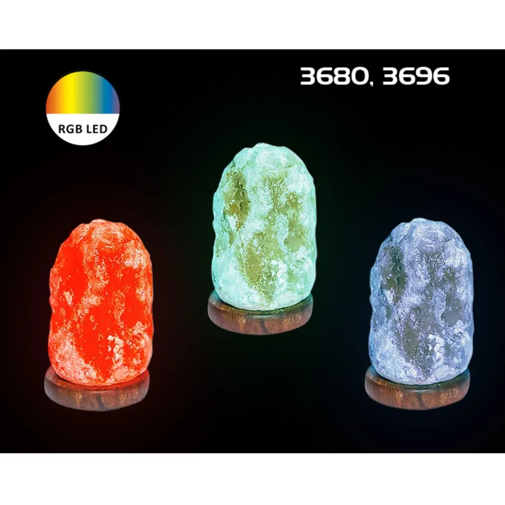 Rabalux -Wasabi ind.deco.RGB - zoutlamp - LED 1W - Maan - Decoratieve lamp inclusief batterijen