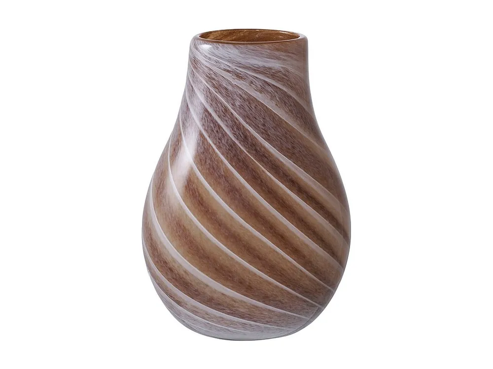 Decoratieve Vaas Ginevra, Bruin, 16x16x23 cm, EPIKASA