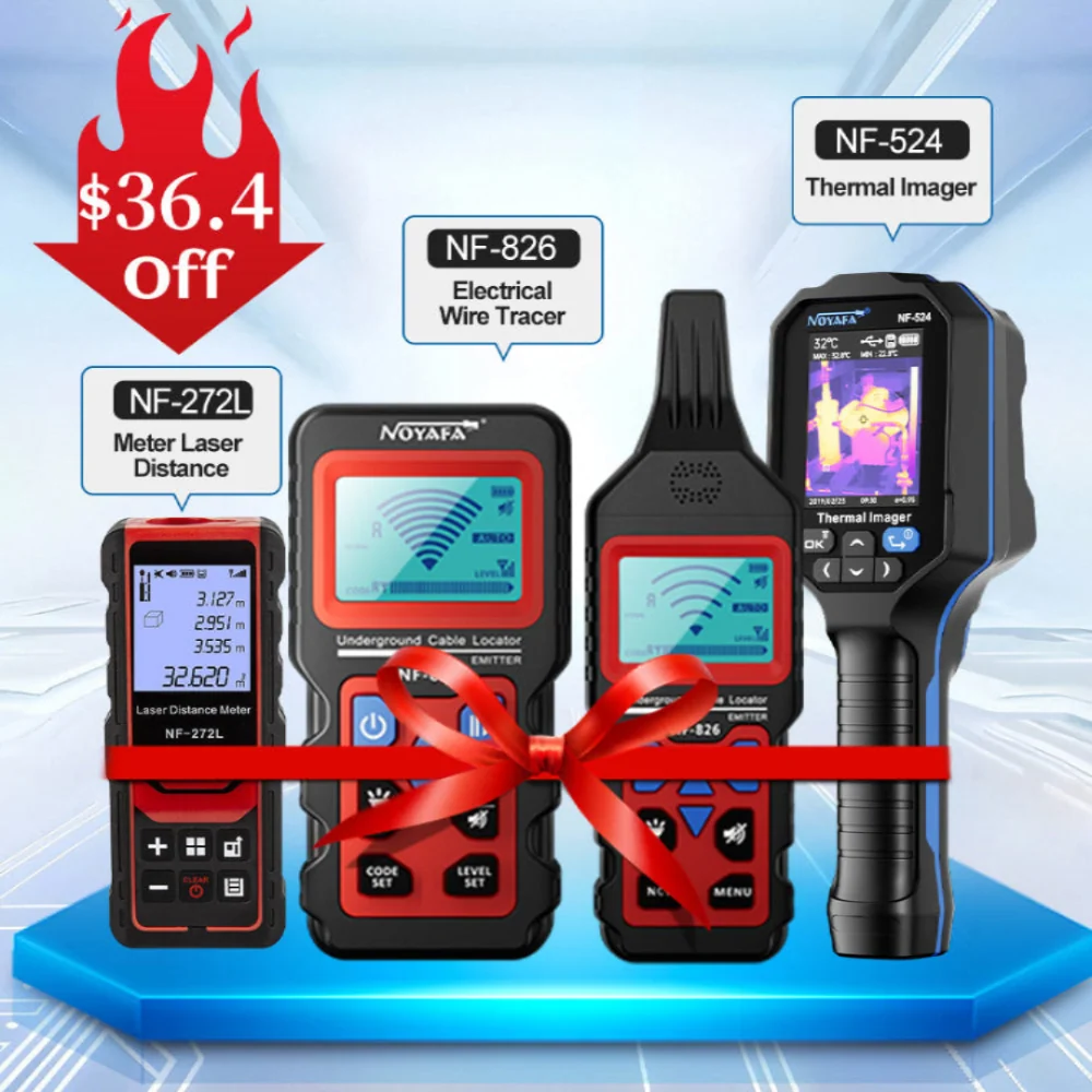 Noyafa NF-826 Draht-Tracer+NF-524 Thermalbilder+NF-272L Laser-Abstandsmessgerät