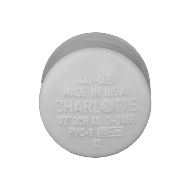 Charlotte Pipe 1- Schedule 40 VINYL Socket Cap