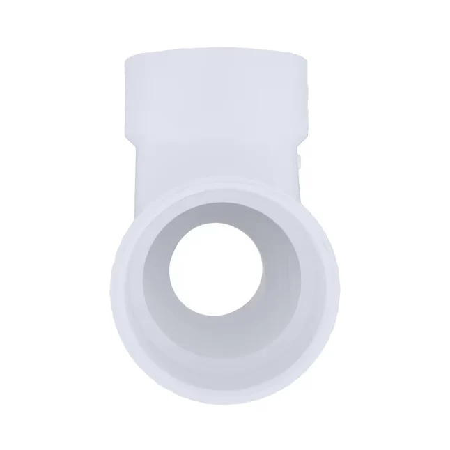 Charlotte Pipe 3- x 3- x 2- 90-Degree VINYL DWV Reducing Low Heel Elbow