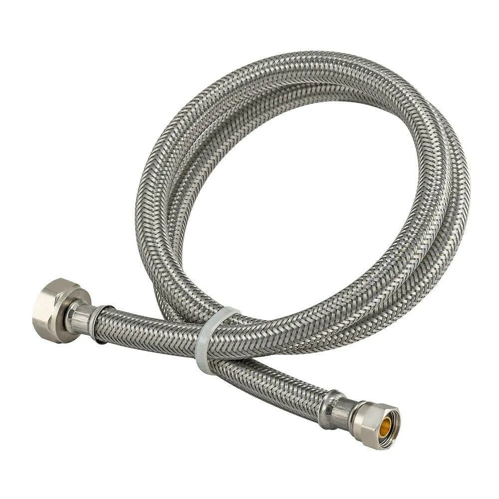 Eastman 72 . Braided Faucet Connector โ 3/8 . Comp x 1/2 . FIP