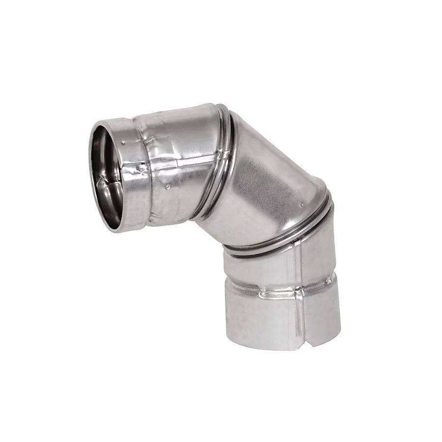 Selkirk 4- x 4-1/2- 90-Degree Galvanized Elbow