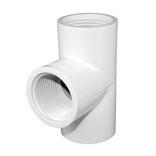 Charlotte Pipe 1/2- Schedule 40 VINYL Tee - White (NSF Safety Listed)