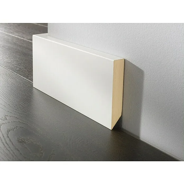 LOGOCLIC Plint Afgeschuind - 260 cm x 17 mm x 70 mm, MDF, Hoekig